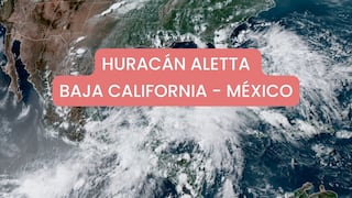 Huracán Aletta en Baja California - posible fecha de llegada a México y trayectoria