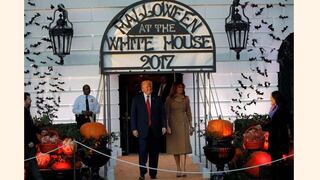 Donald Trump celebra Halloween en la Casa Blanca
