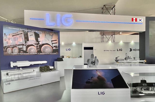 La compañía afirmó que continuará expandiendo su red en el extranjero y fortaleciendo sus alianzas con empresas de defensa globales. (Foto: LIG Defense & Aerospace)