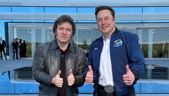 Elon Musk y Javier Milei recomiendan invertir en Argentina. Foto: X
