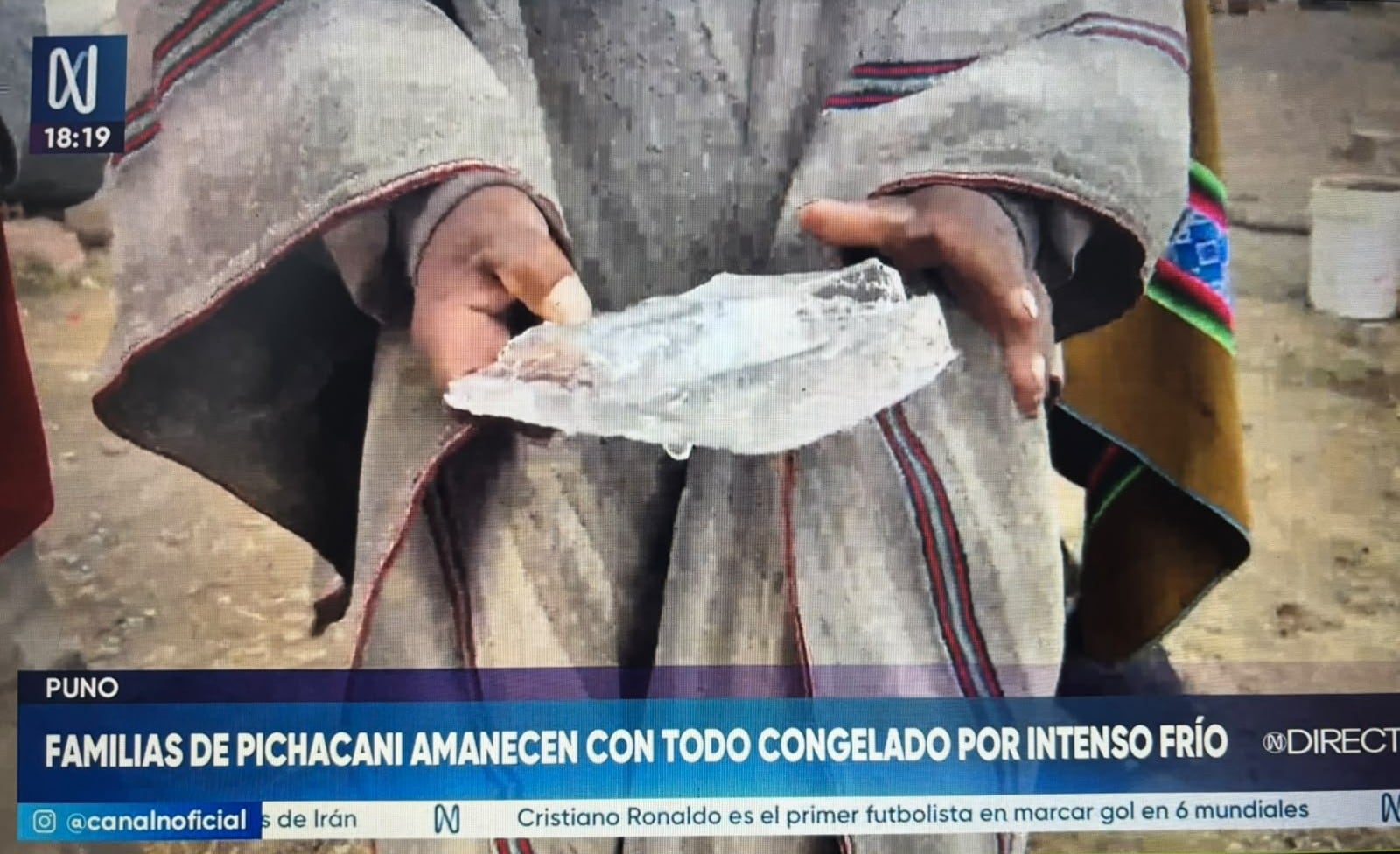 Familias en Puno soportan heladas extremas que afectan sus actividades diarias y alimentación. Foto: Canal N