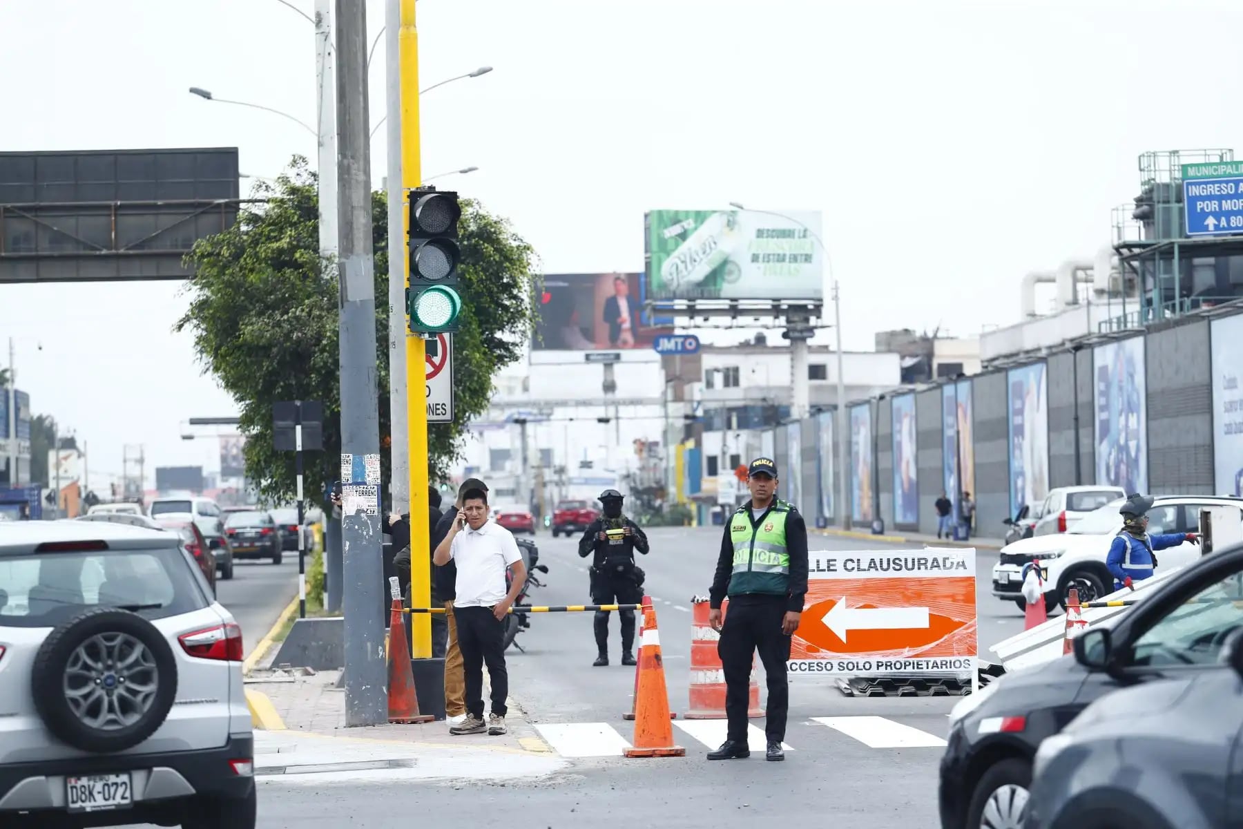 Metro de Lima y Callao: Inicia plan de desvío vehicular en la avenida Faucett por obras de la Línea 4. Foto: Andina