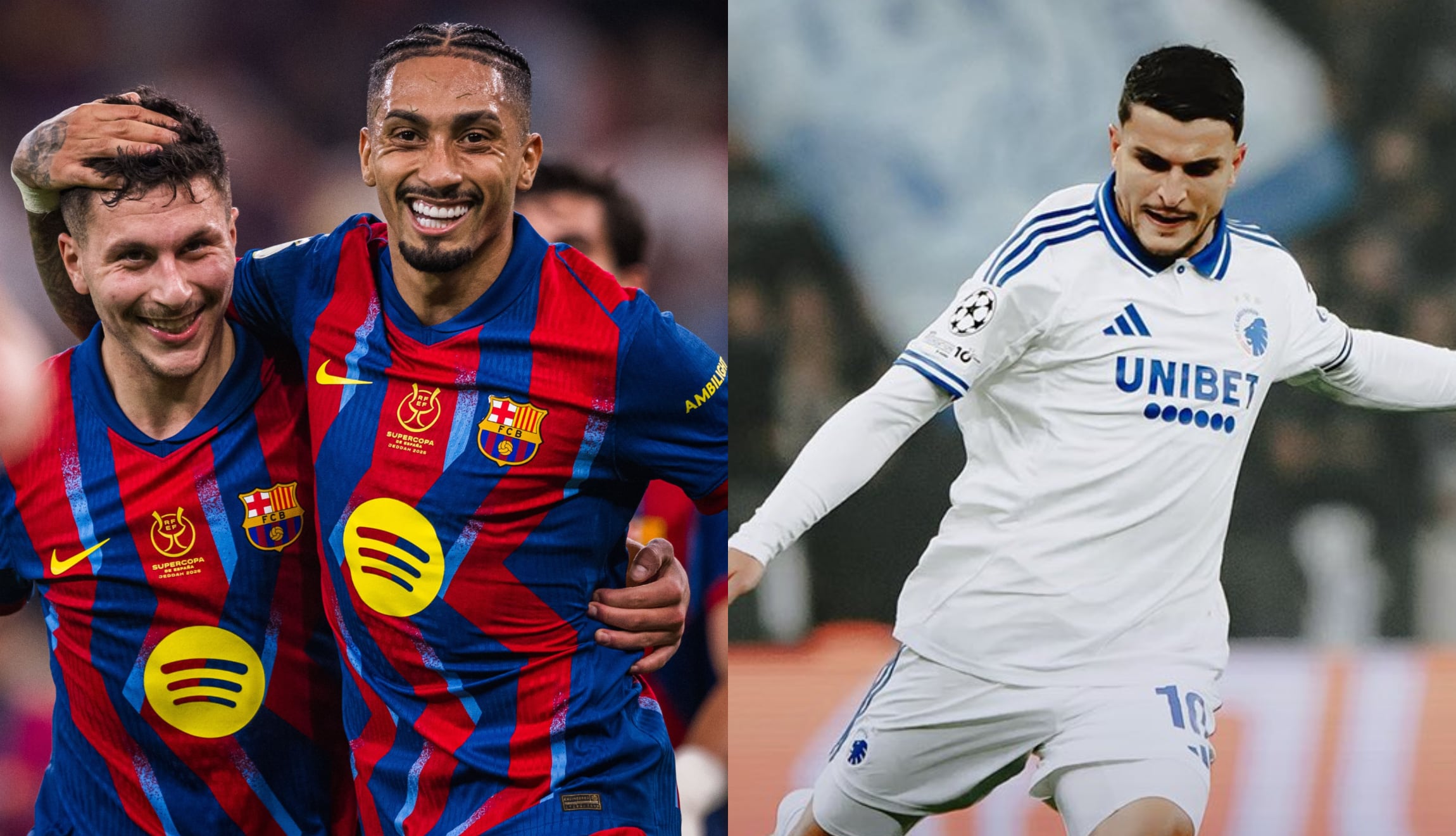 Conoce qué canales transmiten FC Barcelona vs. Copenhague EN VIVO, este miércoles 28 de enero de 2026, por la Jornada 8 de la UEFA Champions League. (Fotos: @FCBarcelona / @FCKovenhan / Composición Mix)