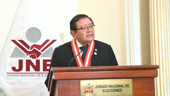 Jorge Salas Arenas, el presidente del Jurado Nacional de Elecciones (JNE). (Foto: JNE)
