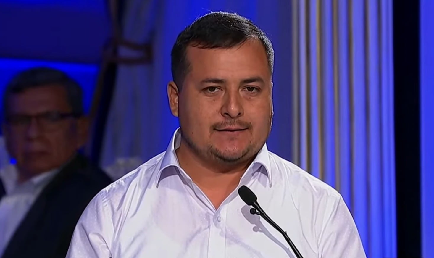 César Guarniz (Juntos por el Perú) | Foto: Debate presidencial 2026