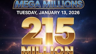 Mega Millions HOY 13/01/2026: números ganadores EN VIVO y resultados del jackpot de $215 millones en EE.UU.