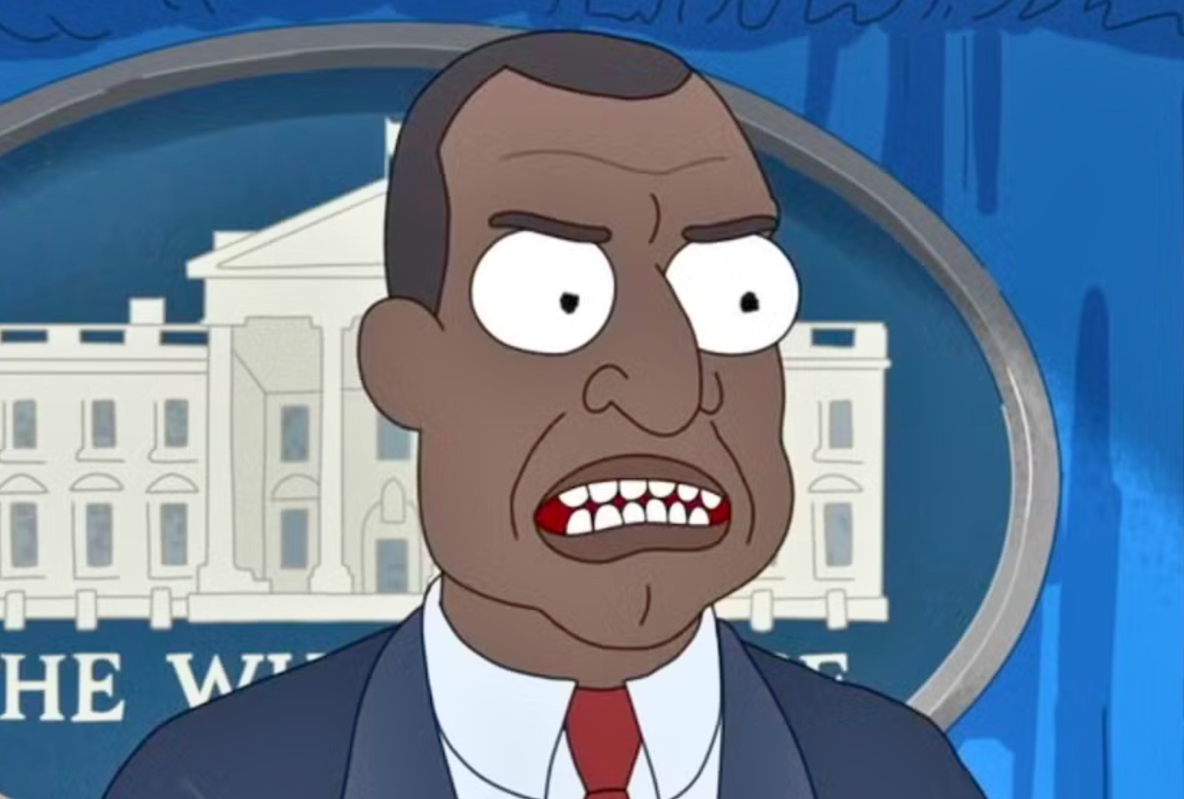 En la serie derivada "President Curtis", el mandatario se enfrenta de manera directa a amenazas que Rick Sanchez suele ignorar (Foto: Adult Swim / Warner Bros. Discovery / HBO Max)