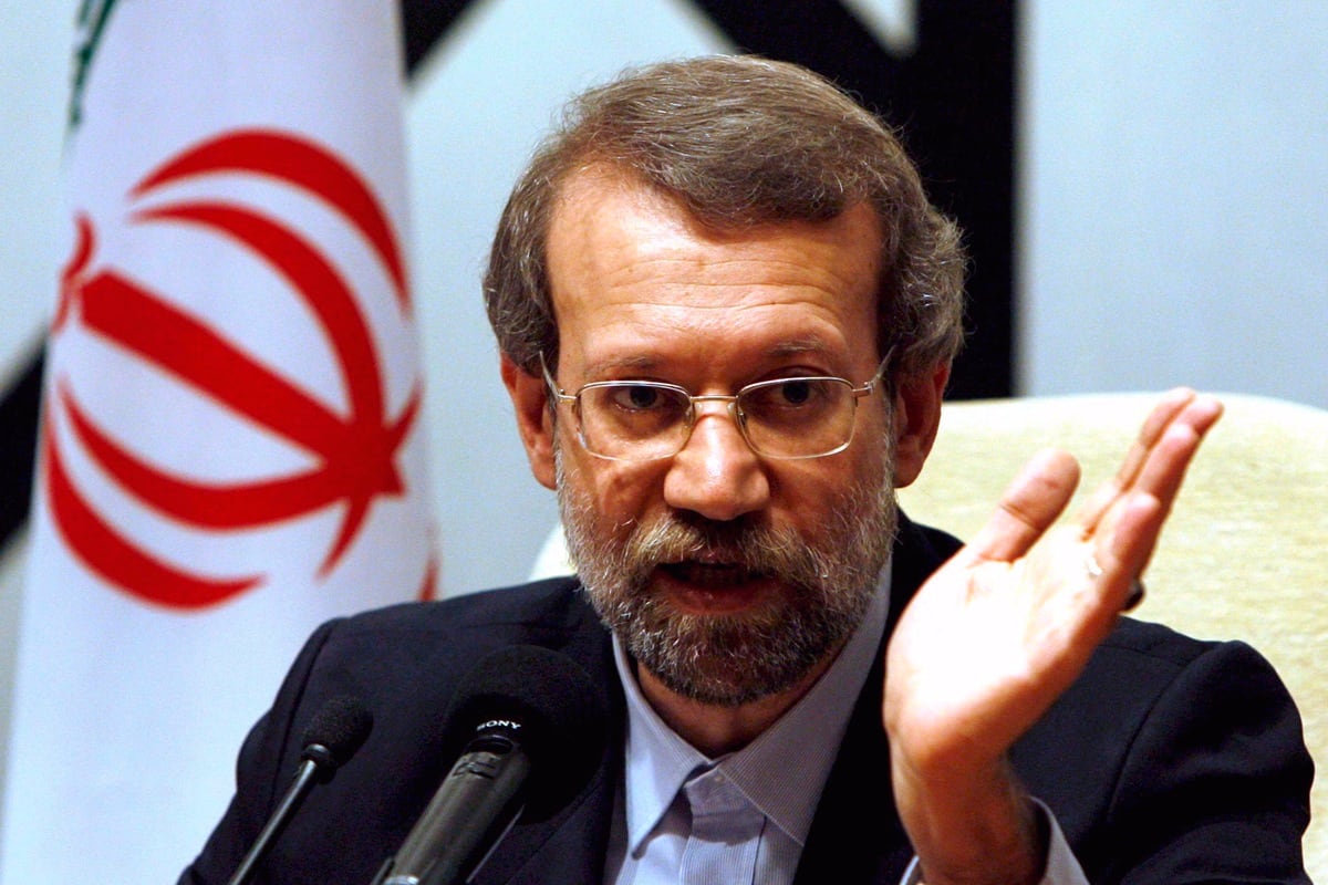 El secretario general del Consejo Supremo de la seguridad nacional de Irán, Alí Larijani, en Teherán, el 12 de septiembre de 2007. (Abedin Taherkenareh / EFE)