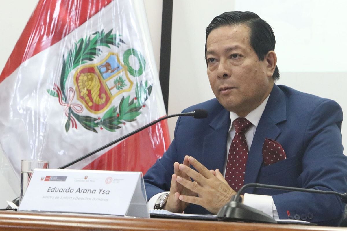 Eduardo Arana, ministro de Justicia. (Foto: Difusión)