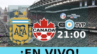 TV Pública  transmitió el partido Argentina 2-0 Canadá (20/06/2024)