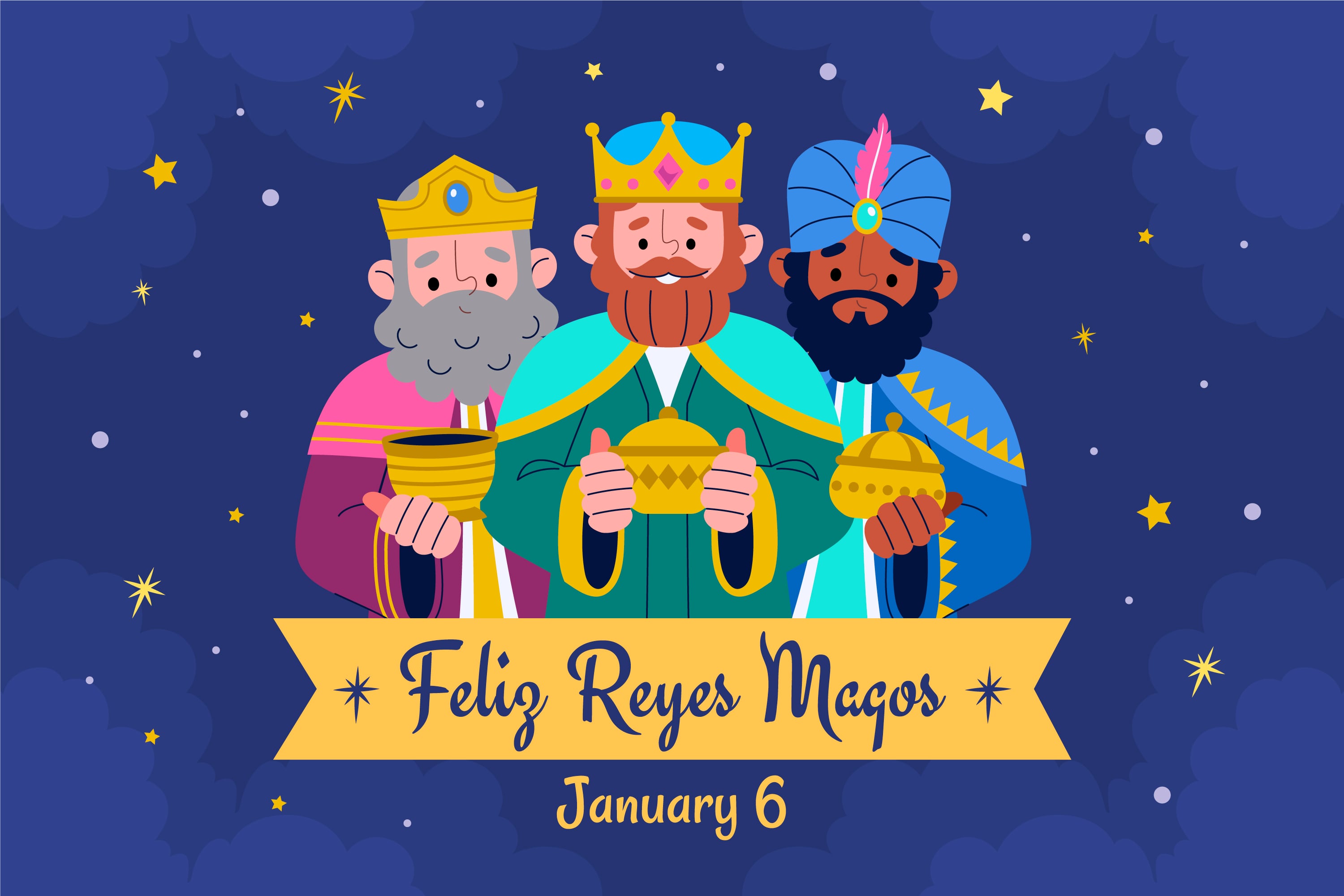 Leer y enviar frases inspiradoras del Día de Reyes llena el corazón de ilusión y buenos deseos. | Crédito: Freepik