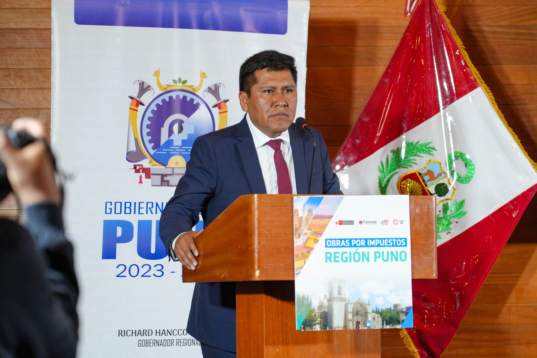 Gobernador regional de Puno, Richard Hancco Soncco. Foto: facebook gobierno Regional de Puno.