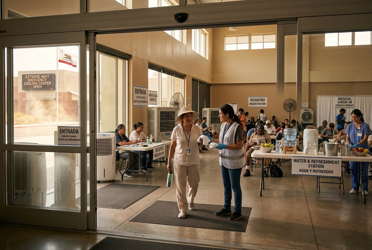 Un centro de enfriamiento es adecuado para las familias que no cuentan con aire acondicionado. (Crédito: Imagen referencial creada por El Comercio MAG usando la IA de Gemini)
