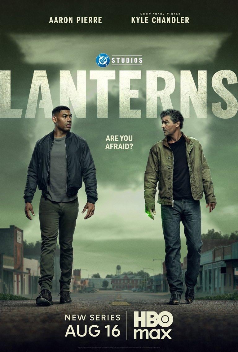 El póster de "Lanterns", serie que explora géneros como la ciencia ficción y el suspenso a lo largo de su trama (Foto: HBO / Warner Bros. Television / DC Studios)