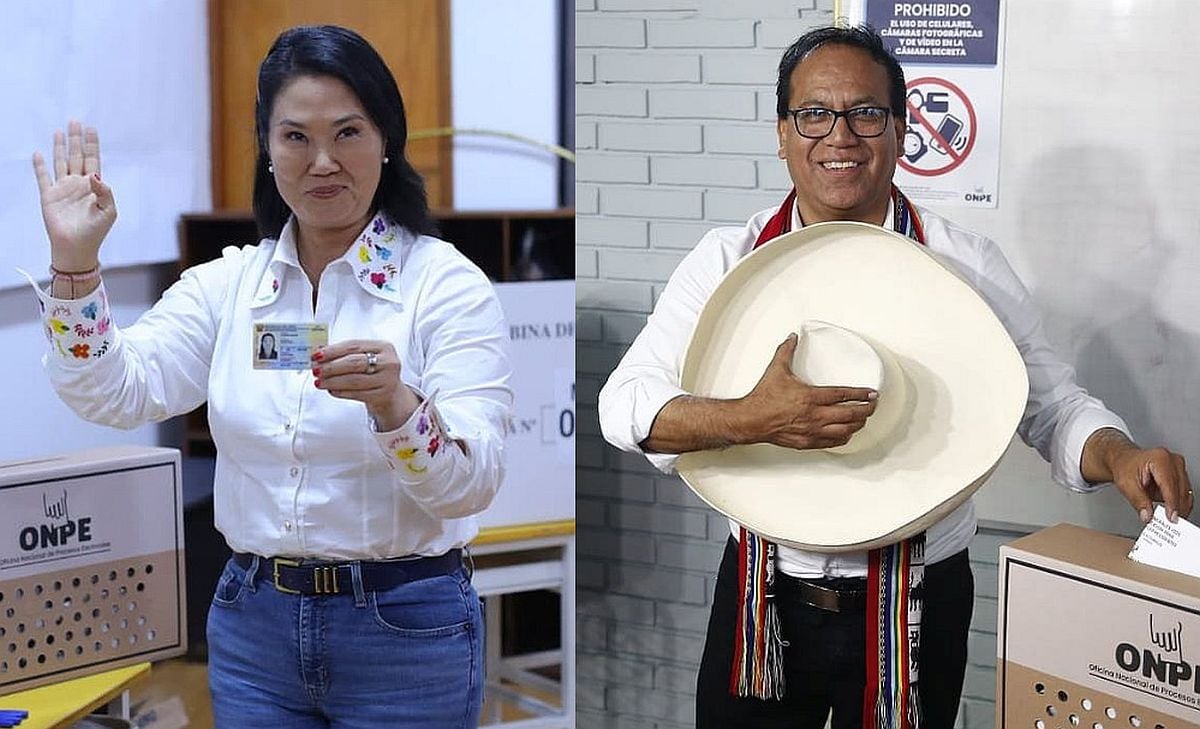 Keiko Fujimori y Roberto Sánchez. Foto: Composición GEC/Difusión