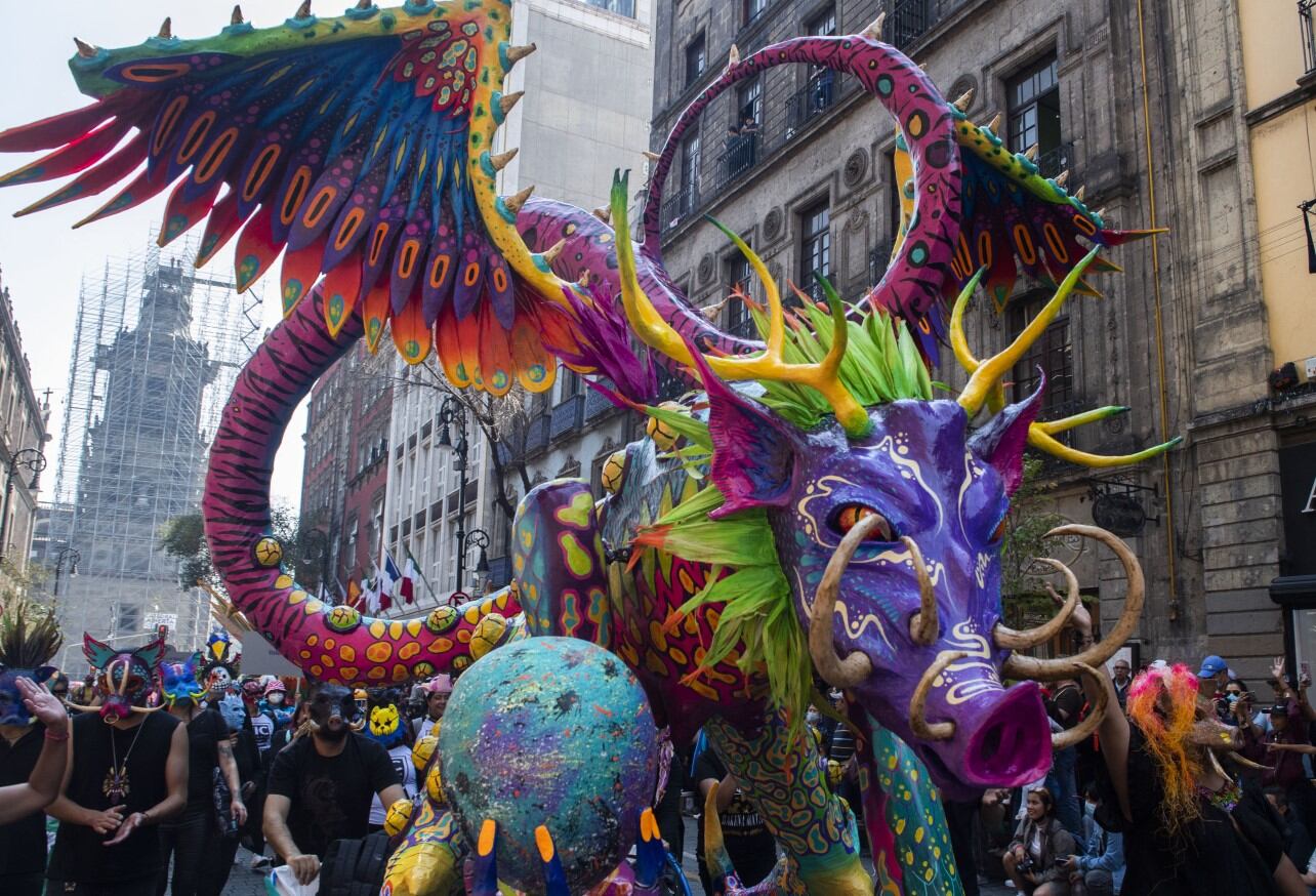 Los alebrijes son criaturas raras que han llamado la atención de público (Foto: AFP)
