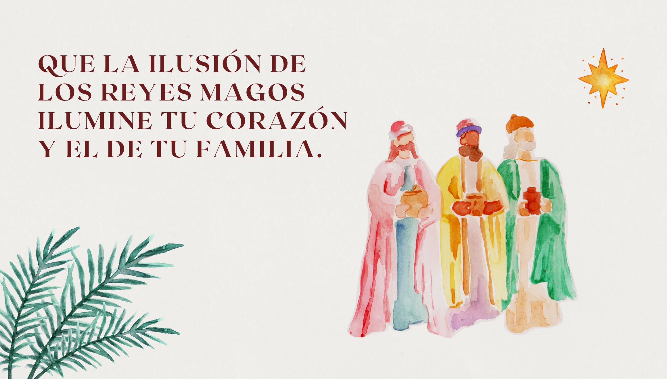 "Que la ilusión de los reyes mahos ilumine tu corazón y el de tu familia." | Crédito: canva.com / Composición Gestión Mix