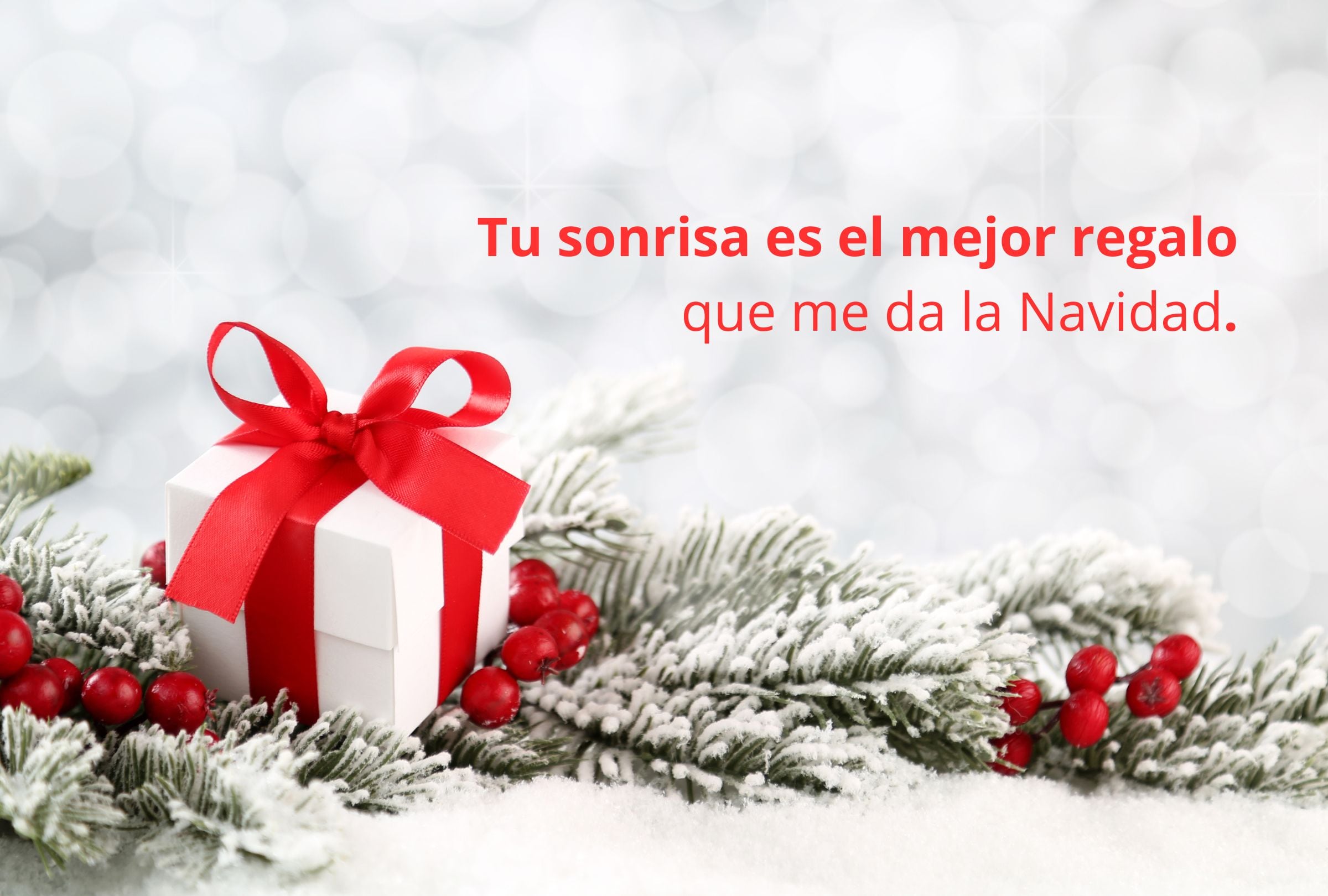 Tu sonrisa es el mejor regalo que me da la Navidad. (Foto: Composición Gestión Mix)