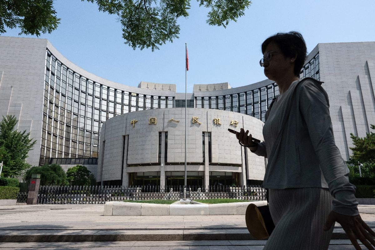 La sede del Banco Popular de China en Pekín.