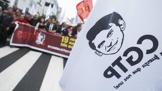 CGTP convoca a un paro nacional "contra la corrupción" el 17 de mayo
