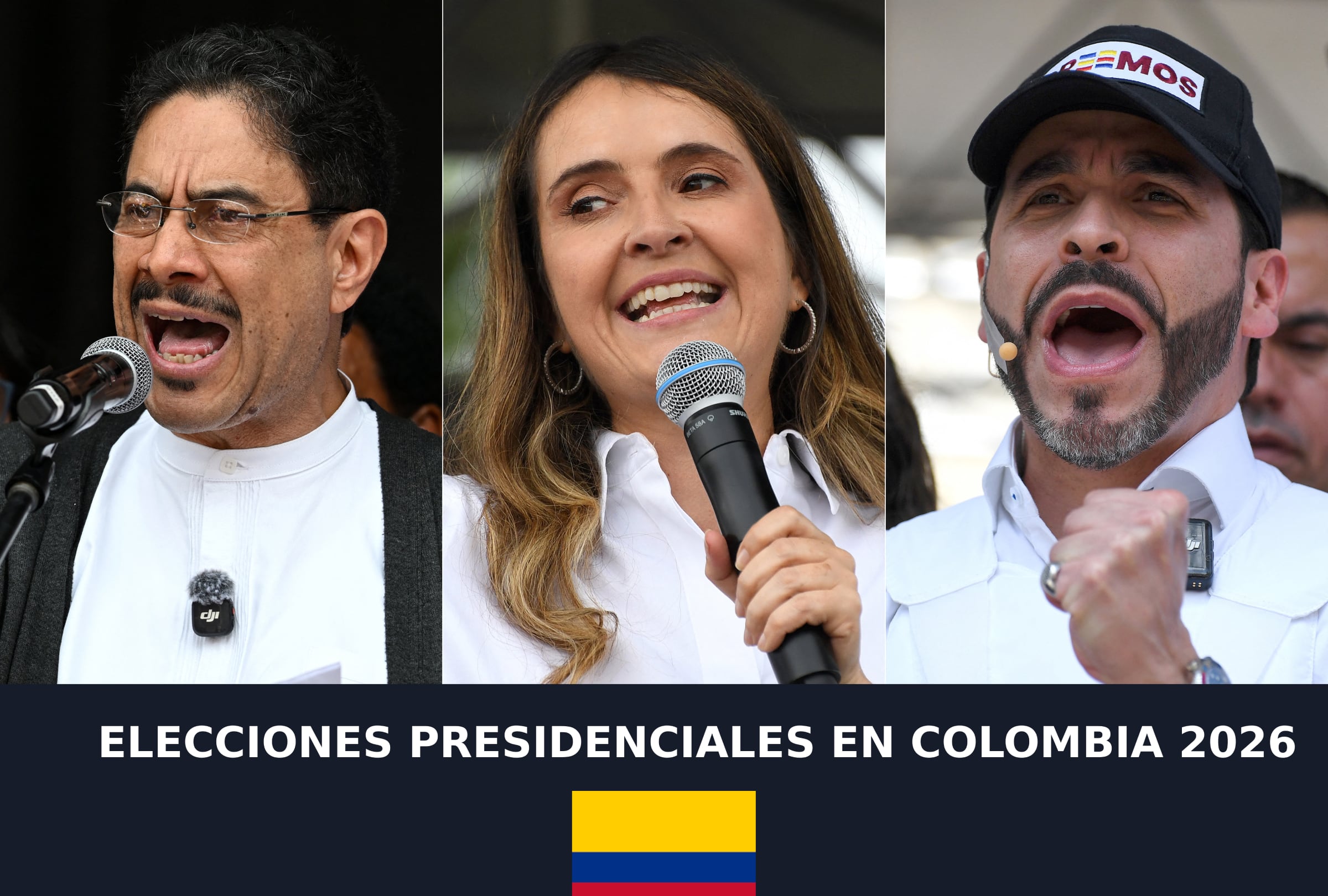 Las mesas de votación permanecerán habilitadas hasta las 4 de la tarde en todo el territorio colombiano. Foto de Raúl Arboleada Y Jaime Saldariaga de AFP.