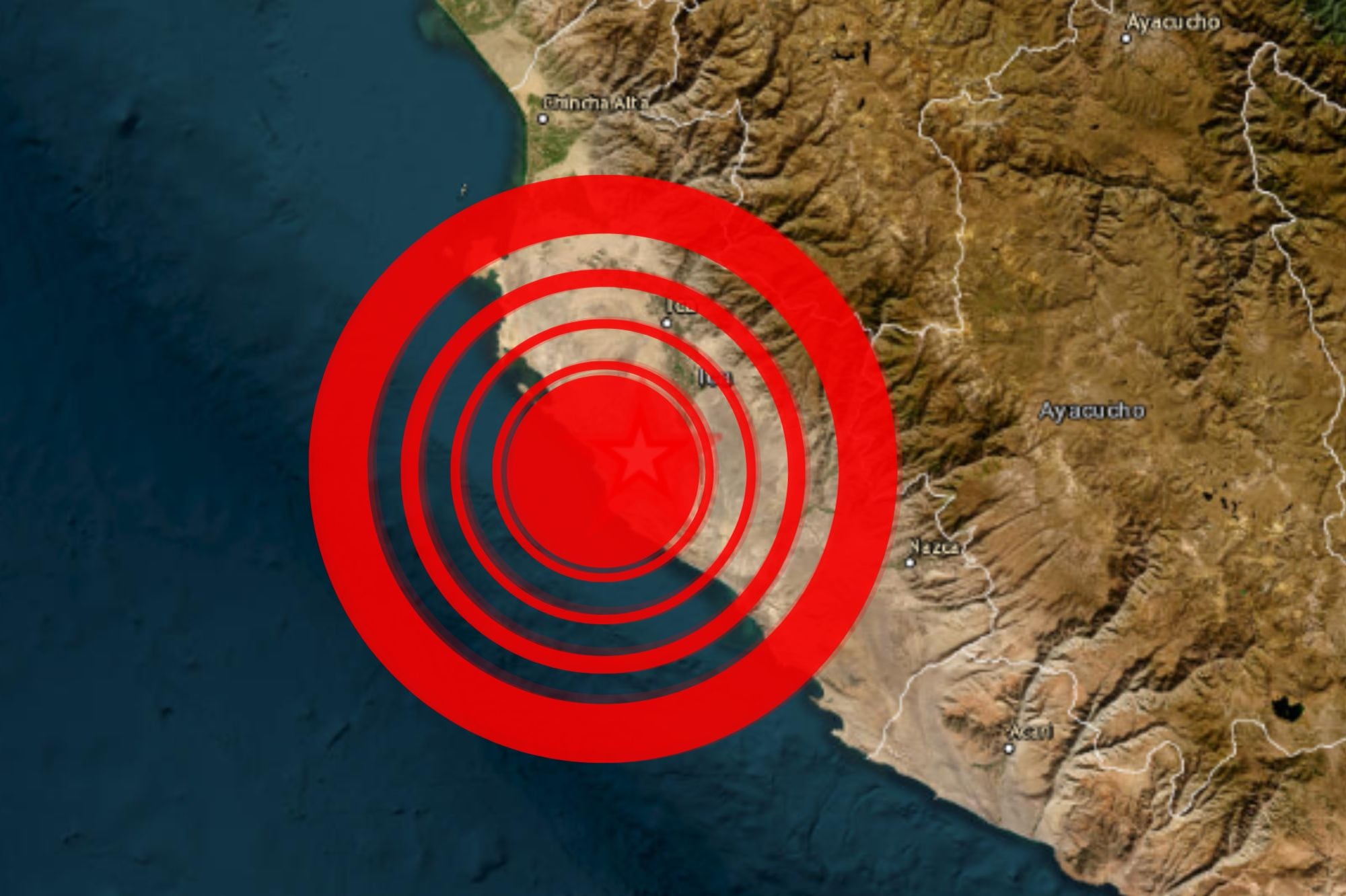 Un fuerte sismo se registró esta tarde en la región de Ica, reportó el IGP. (Foto: IGP)