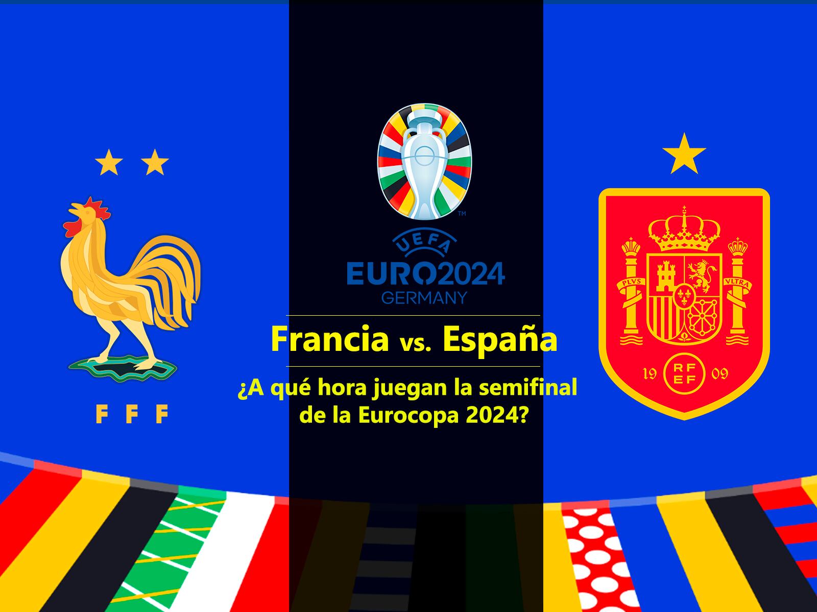 Conoce los horarios de transmisión para ver el duelo entre Francia vs España, por la Eurocopa 2024. | Composición: Héctor Honores