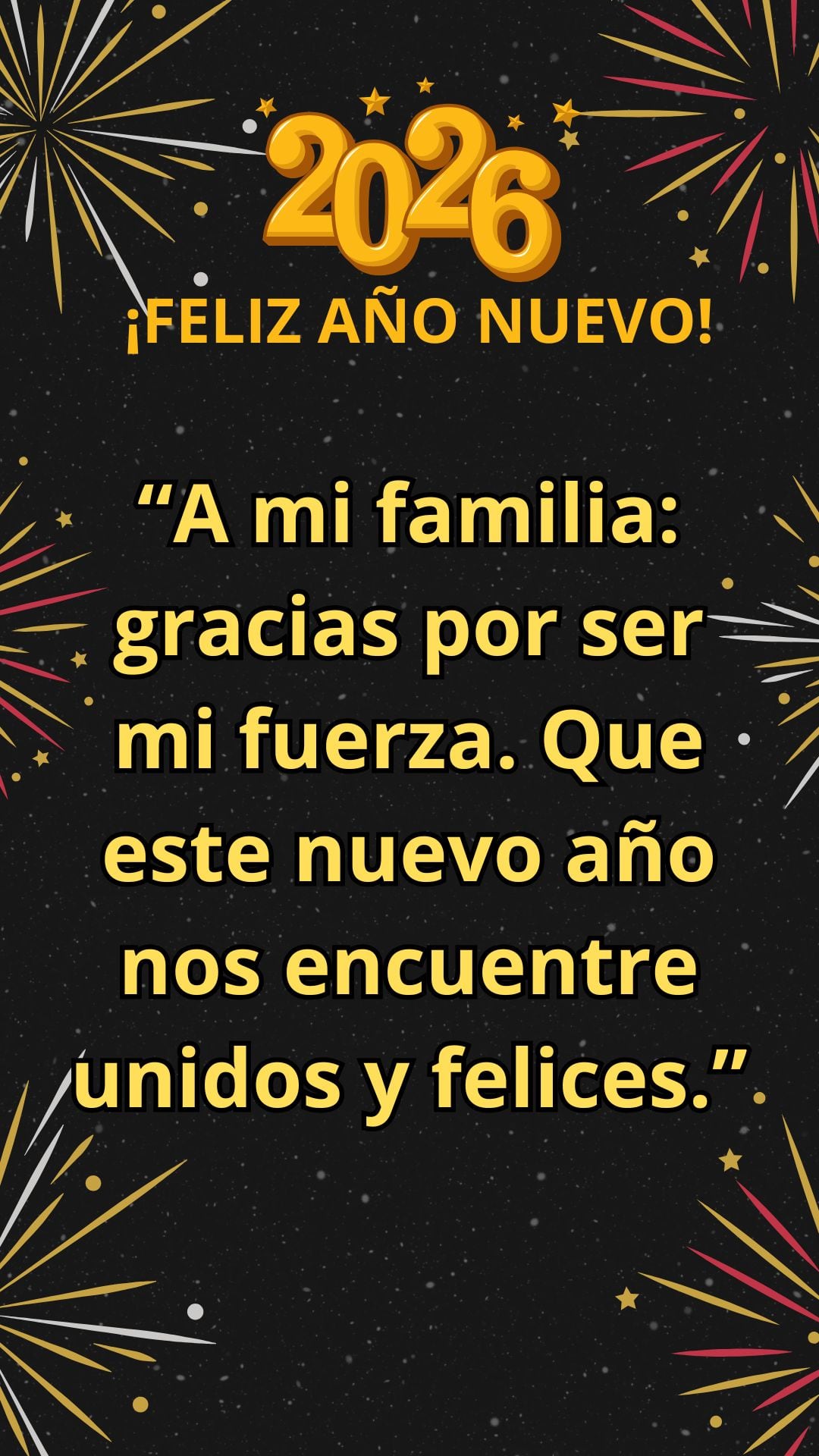 ESTADOS UNIDOS, 31/12/2025.- “Brindo por un nuevo año lleno de amor y por la suerte de tenerlos en mi vida.” FOTO DE CANVA.COM