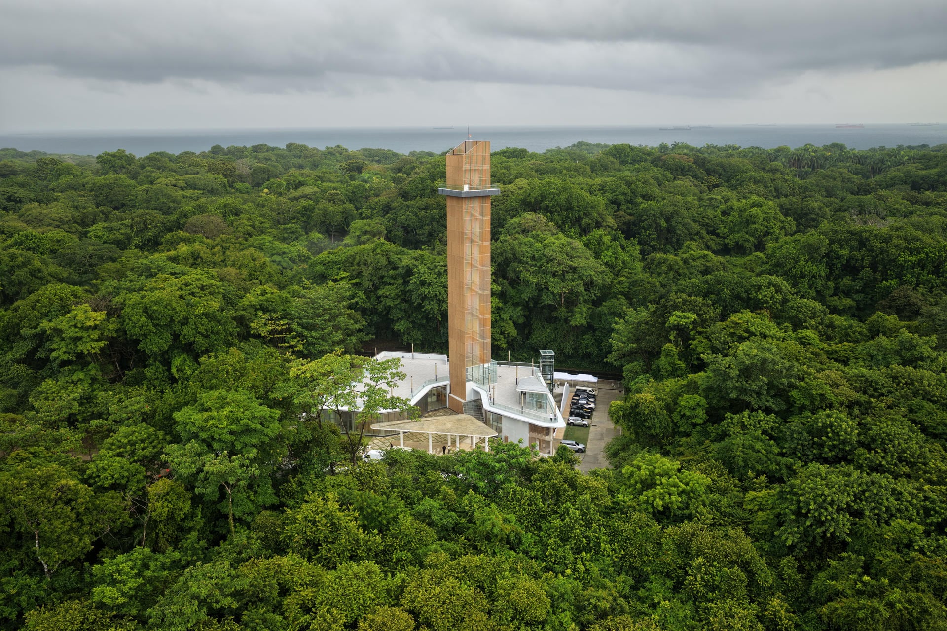 Fotografía cedida por la Presidencia de Panamá que muestra el Centro de Visitantes del Parque Nacional y Castillo de San Lorenzo El Real de Chagres. EFE/ Presidencia de Panamá