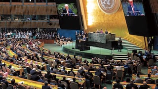Trump llega a la Asamblea General de la ONU atascado en su guerra en Irán