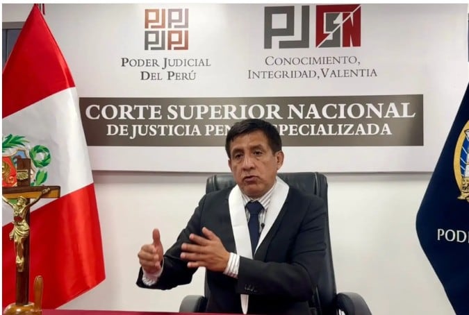 Richard Concepción Carhuancho sostuvo que la propuesta de Ley que busca penalizar la divulgación de información considerada “sensible” debe ser evaluada de manera técnica y no política. Foto: PJ
