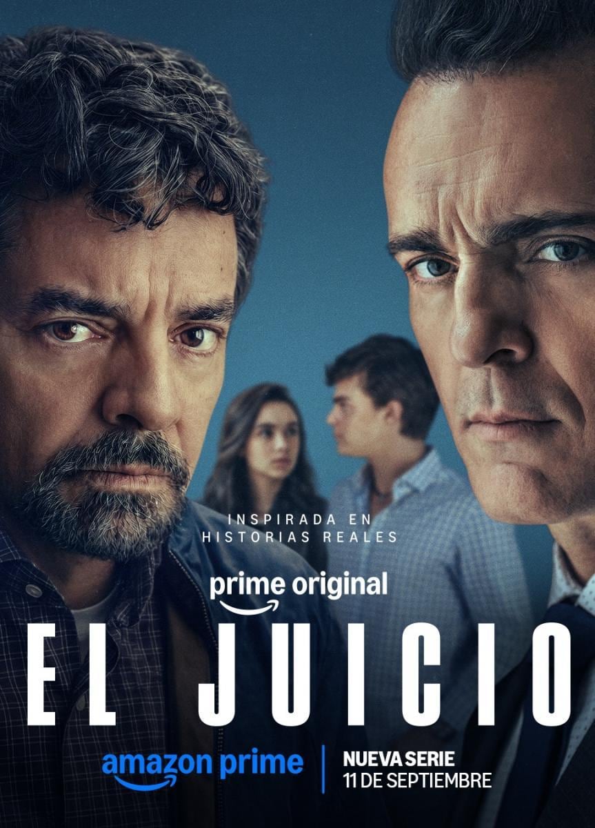 El póster de "El juicio", serie en el que una joven y su padre buscan justicia después de que ella fuese víctima de abuso sexual (Foto: Amazon MGM Studios)
