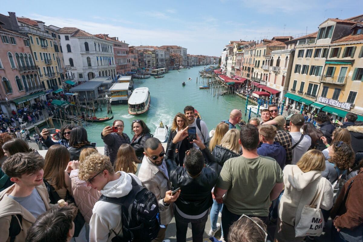 El turismo en el área de Venecia se disparó en el primer trimestre de este año con cerca de 2.5 millones de visitantes. (Foto: Bloomberg)