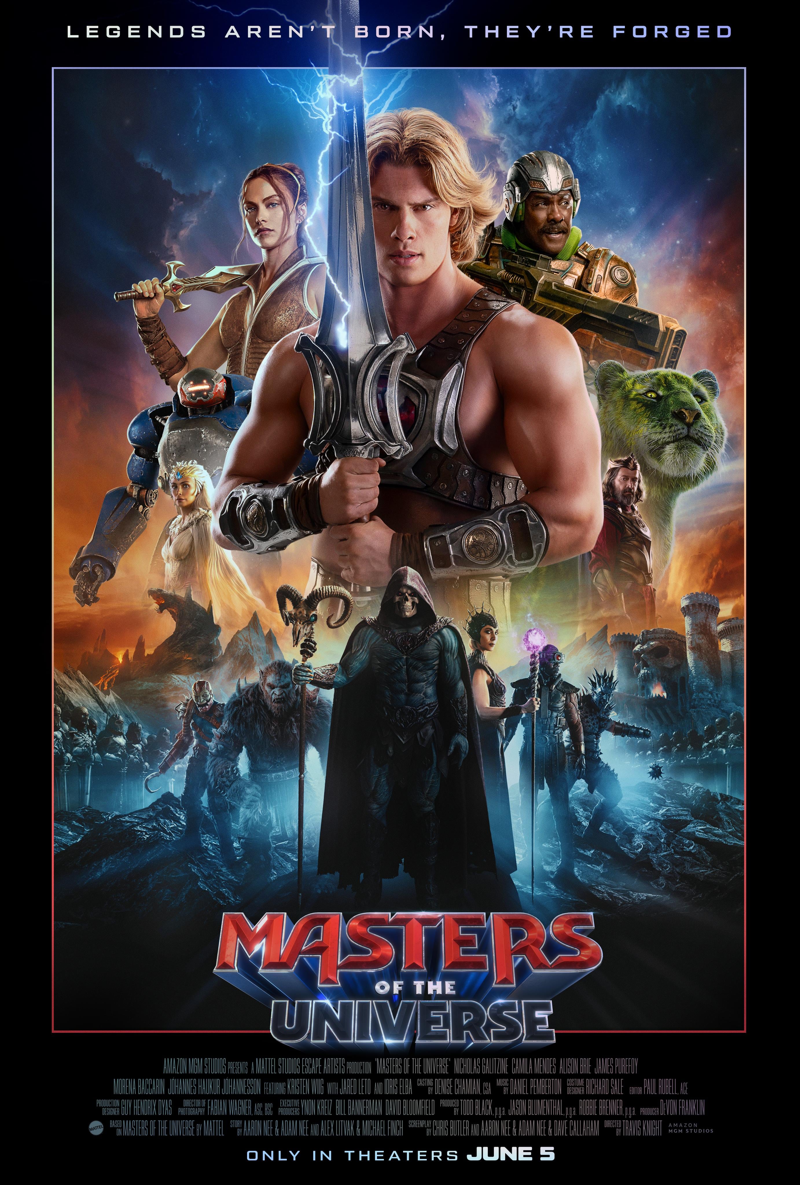 El póster de "Masters of the Universe", película del director Travis Knight que se desarrolla a lo largo de 132 minutos de metraje (Foto: Amazon MGM Studios)