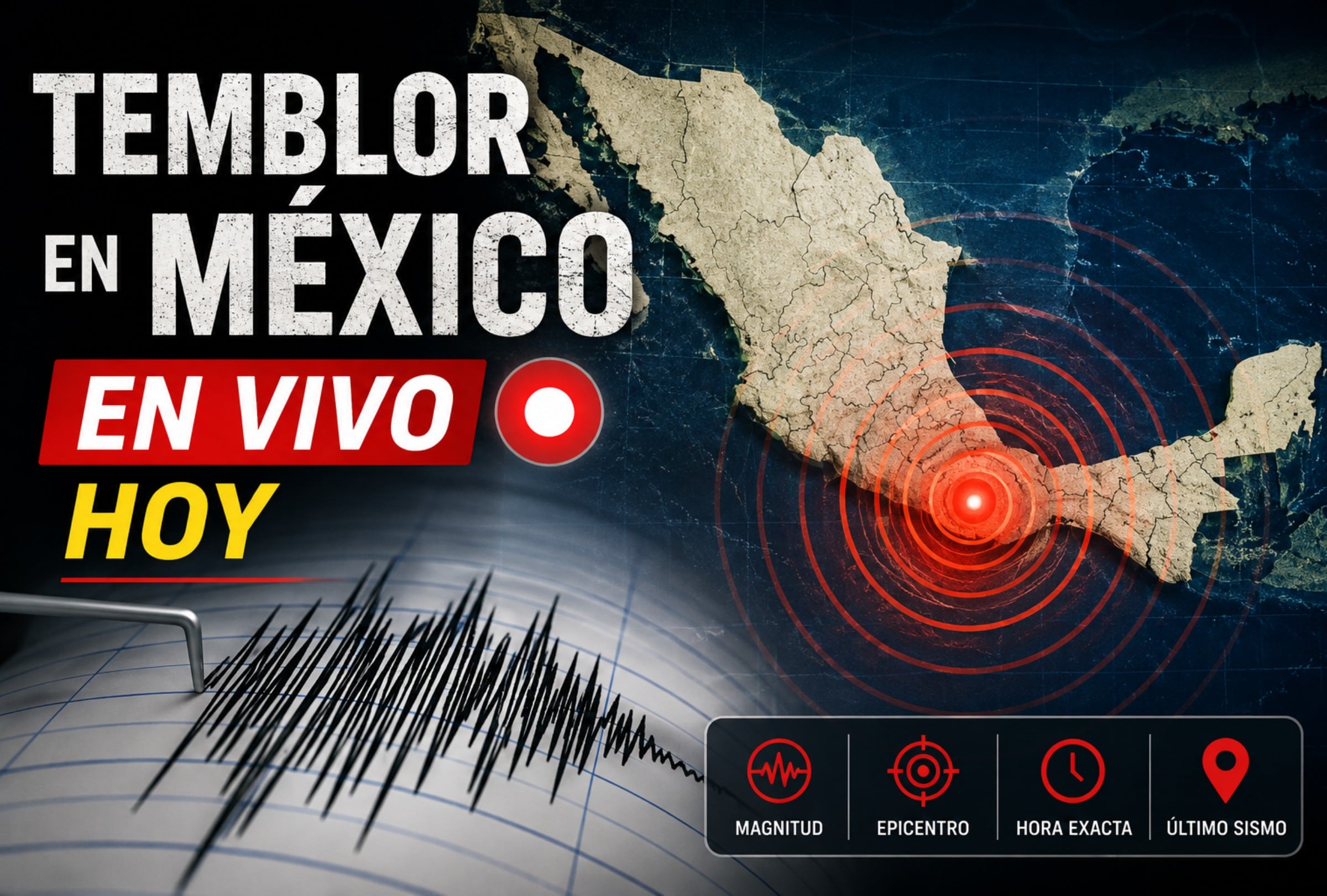 Sigue el reporte oficial del Servicio Sismológico Nacional (SSN) sobre los últimos temblores registrados en México hoy. (Imagen creada por Gemini para Gestión Mix).