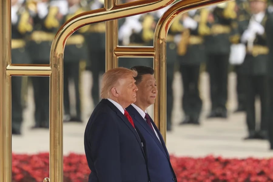 El mandatario chino subrayó en sus declaraciones iniciales que “los intereses comunes de China y Estados Unidos superan sus diferencias”. EFE/EPA/ Maxim Shemetov