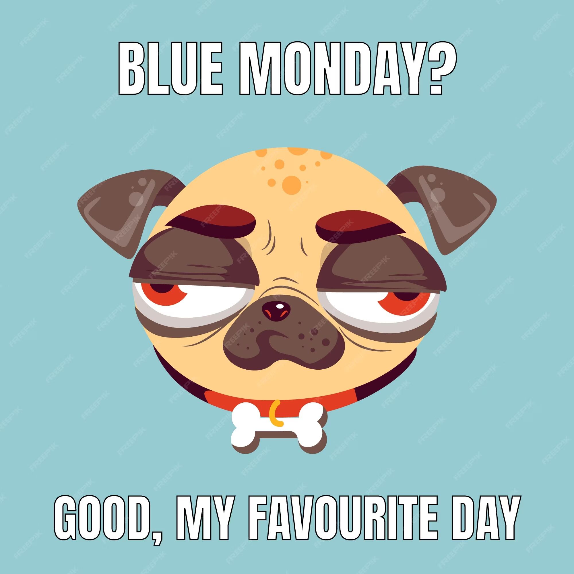 Envía una de estas imágenes para animar a alguien en este Blue Monday 2024. (Foto: Wepik)