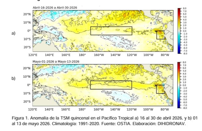 En cuanto a las temperaturas del aire, el Enfen proyectó que estas permanecerán por encima de sus valores normales a lo largo del litoral peruano.