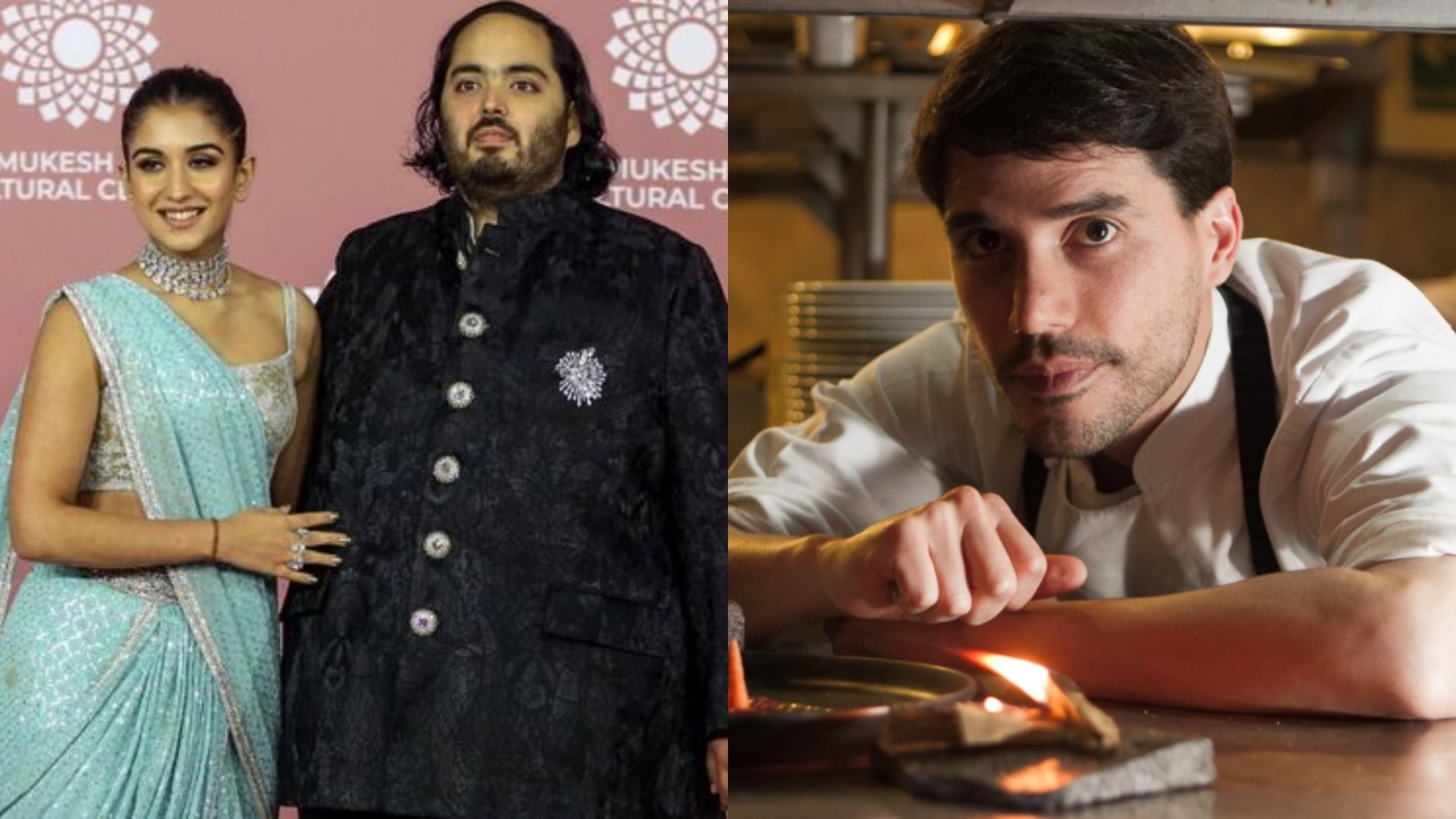 Virgilio Martínez de Central cocina en la boda de Anant Ambani. Foto: EFE/GEC