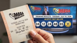 Números ganadores del Mega Millions EN VIVO hoy, 14/07/2026: mira los resultados del sorteo de la lotería con jackpot de $637 millones en EE.UU.