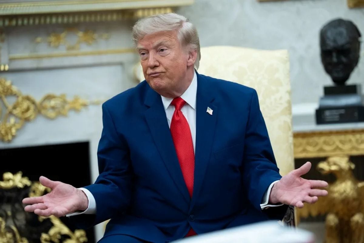 Donald Trump aseguró que Estados Unidos dispone de suficientes reservas de munición, pese a reconocer limitaciones en algunos tipos de armamento. Foto: EFE.