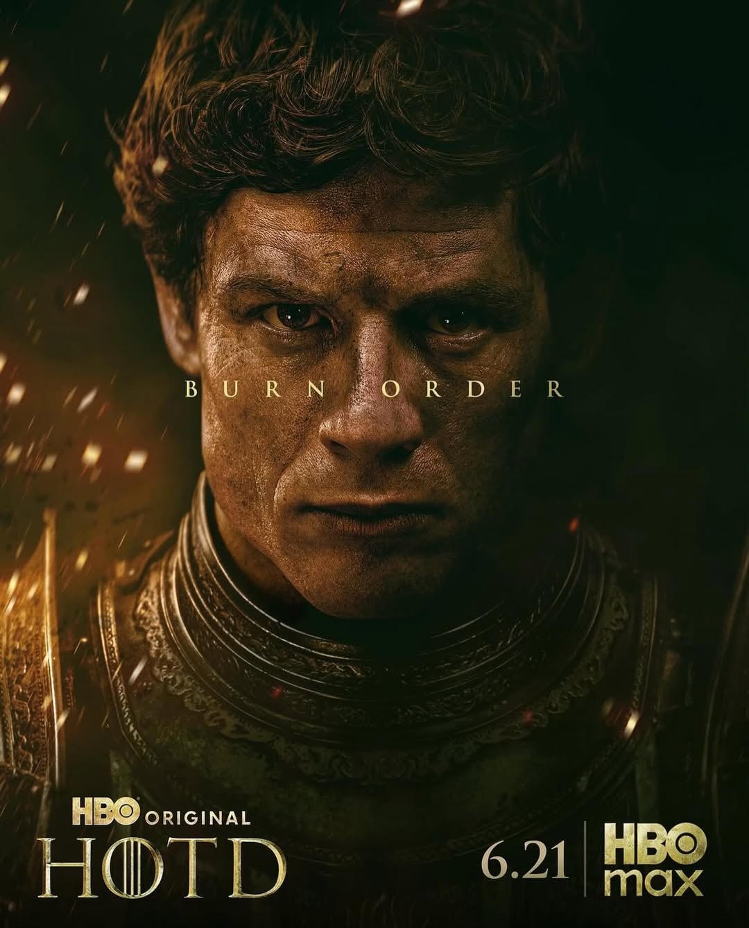 El actor James Norton como Lord Ormund Hightower en el póster individual de su personaje en la tercera temporada de la serie “House of the Dragon” (Foto: HBO)