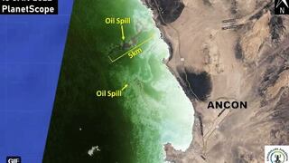 Desastre ecológico: lo que muestra la primera imagen satelital del derrame de petróleo frente al mar de Lima