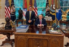 Trump recibe a Flavio Bolsonaro en la Casa Blanca para respaldar su candidatura