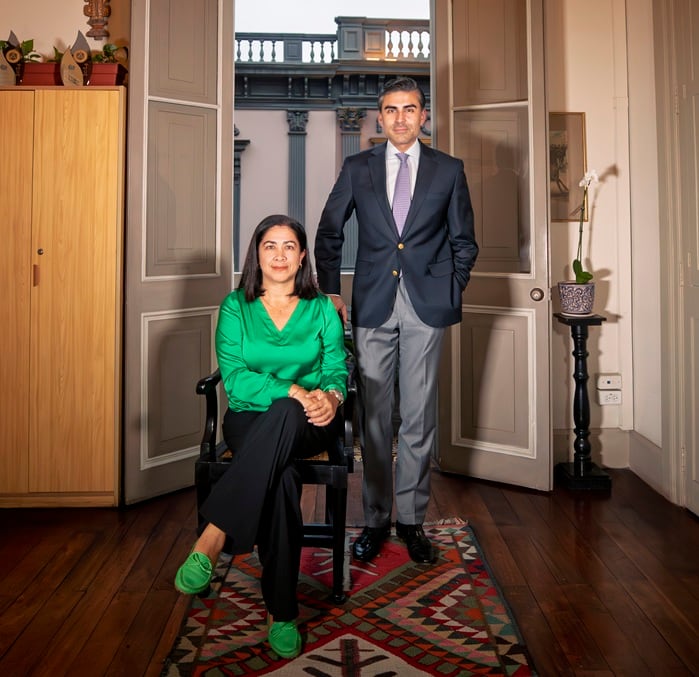 Gerente de Prolima, Luis Martín Bogdanovich y Lucrecia Lafora, directora de marca 'Lima, Ciudad de los Reyes. (Foto: Prolima)