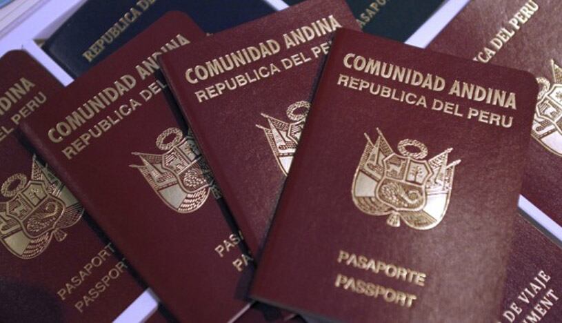 Pasaporte peruano. (Foto: GEC)