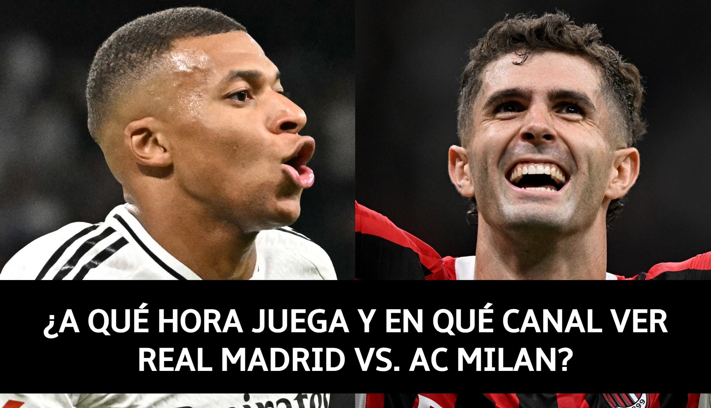 Consulta los horarios y canales de transmisión de Real Madrid vs. Milan por la Jornada 4 de la UEFA Champions League 2024-25. (Foto: Composición Mix)
