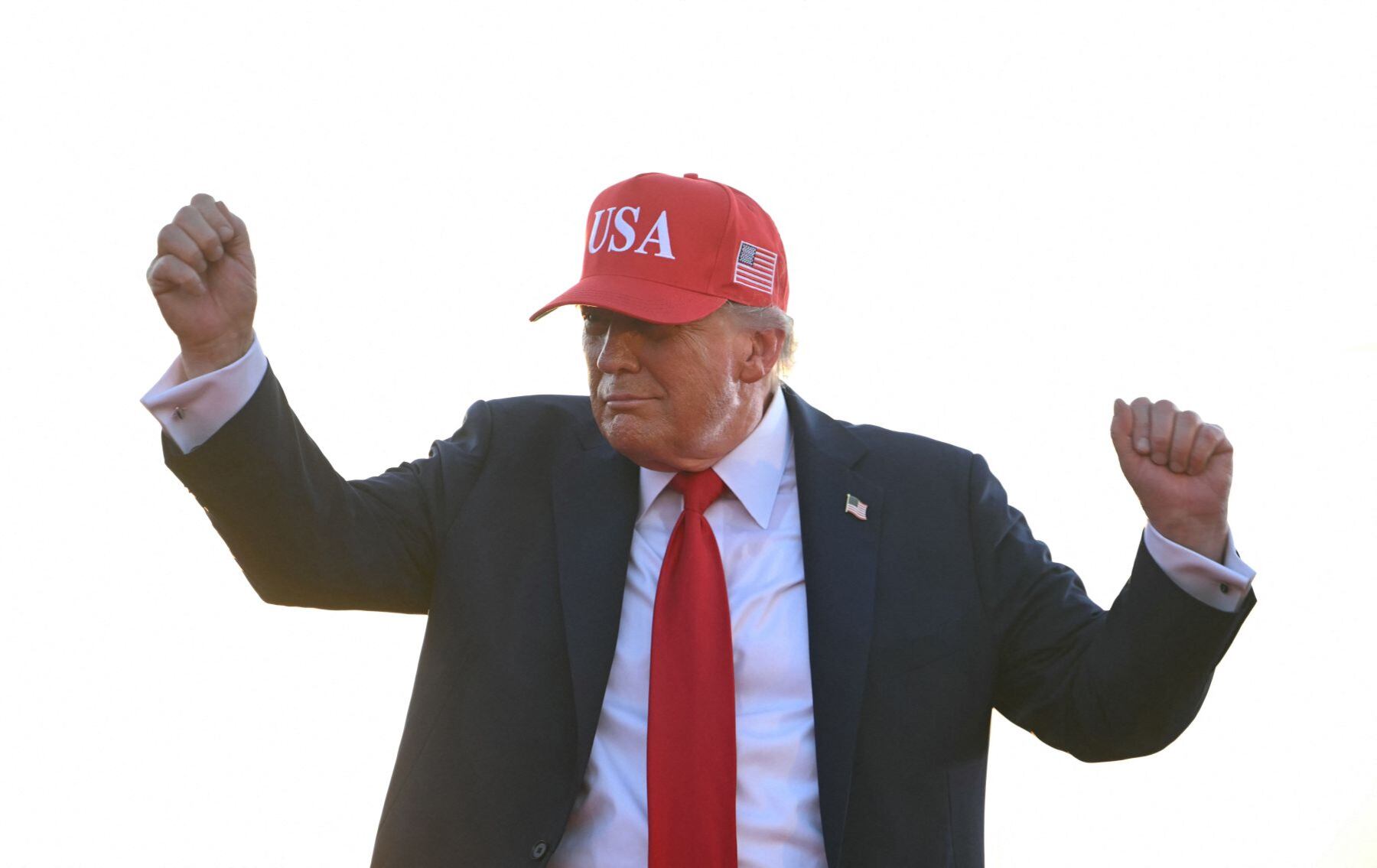 Donald Trump durante un evento Iowa en medio de las celebraciones del Día de Independencia de Estados Unidos. (Photo by ANDREW CABALLERO-REYNOLDS / AFP)