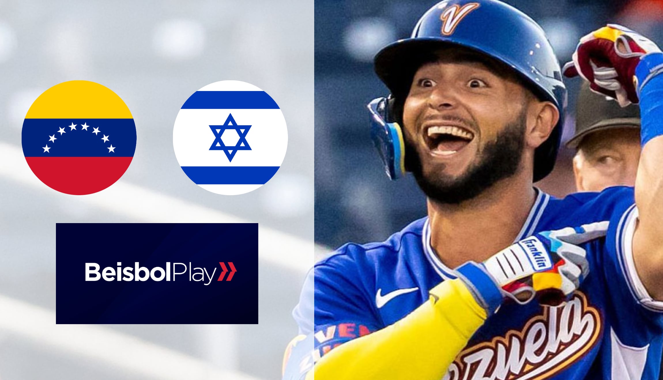 Transmisión de Beisbol Play en vivo y en directo para ver Venezuela vs. Israel, por la Jornada 2 del Clásico Mundial de Béisbol 2026, este sábado 7 de marzo. (Foto: @LVBP_Oficial / Composición Gestión Mix)