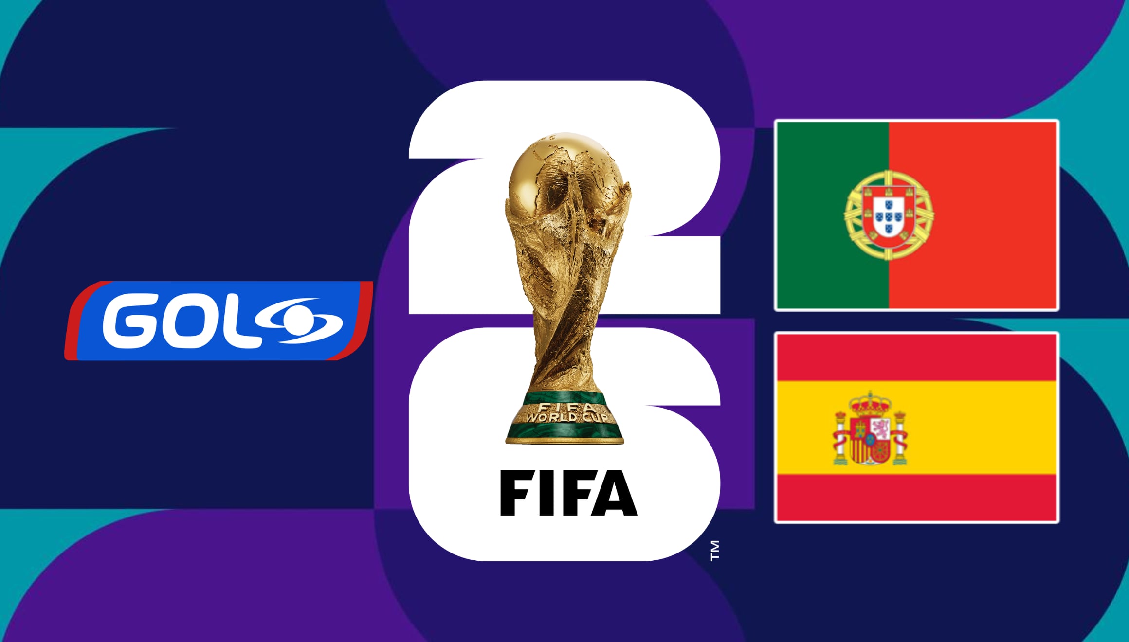 Señal oficial de GOL Caracol en vivo gratis para saber dónde ver el partido Portugal vs. España por televisión abierta y las opciones de fútbol online autorizadas en Colombia. | Crédito: fifa.com / Composición Gestión Mix